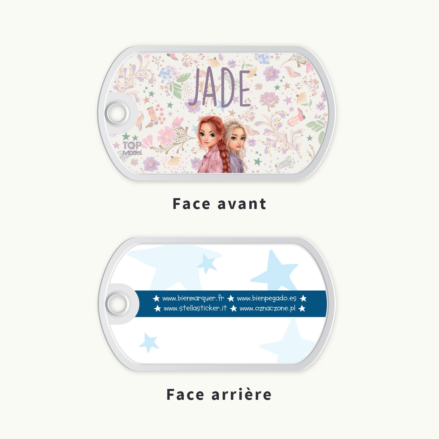 Étiquette Cartable TOPModel