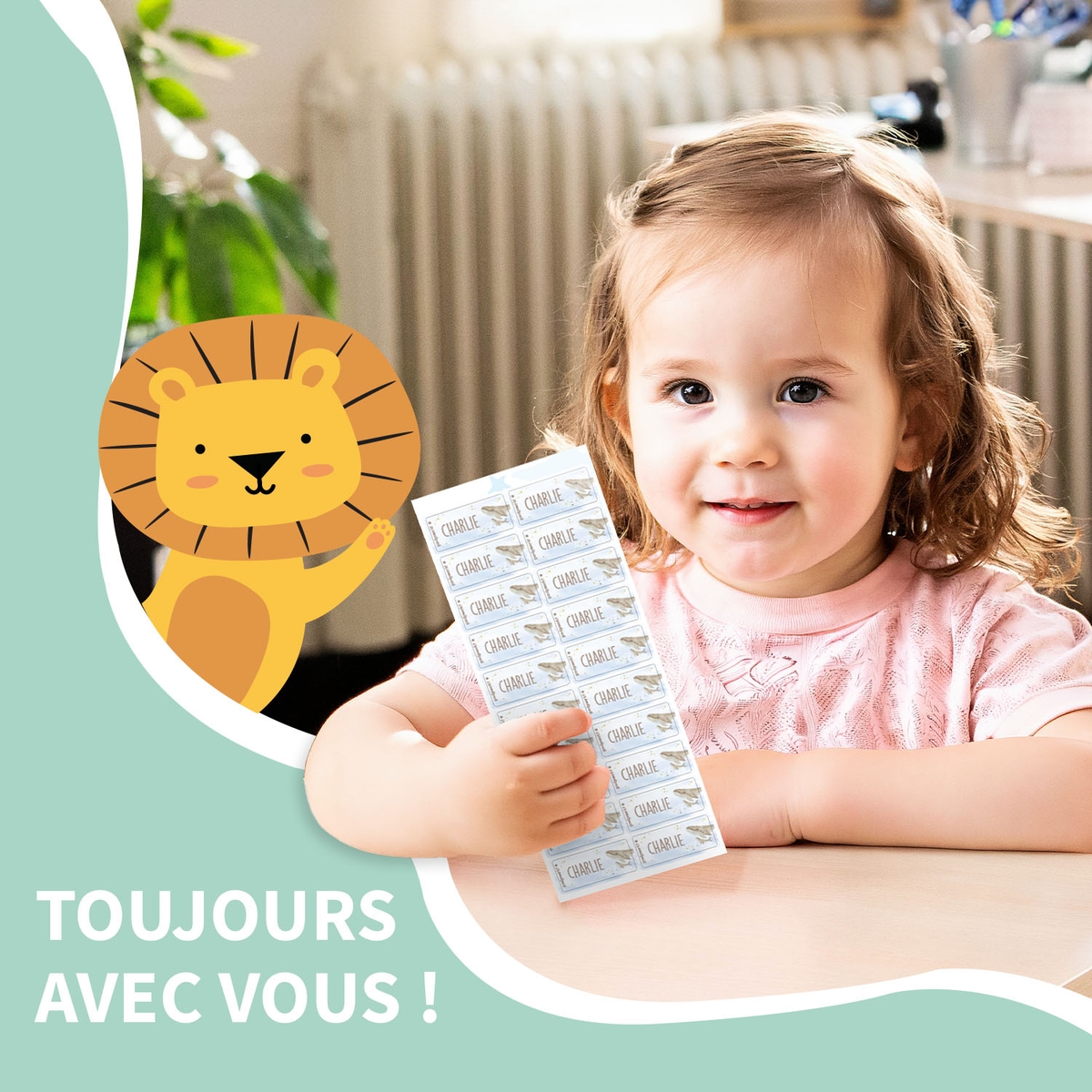 Étiquettes autocollantes pour vêtements Aquarelle
