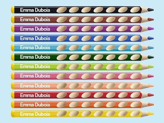 Crayons de couleur STABILO personnalisés