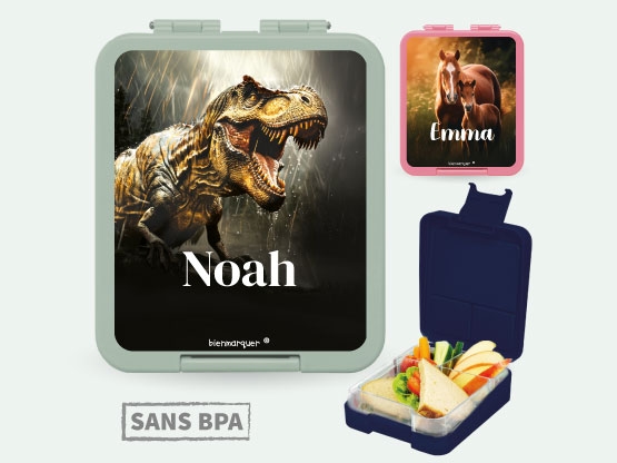 Boîte à Goûter Personnalisée au motif réaliste