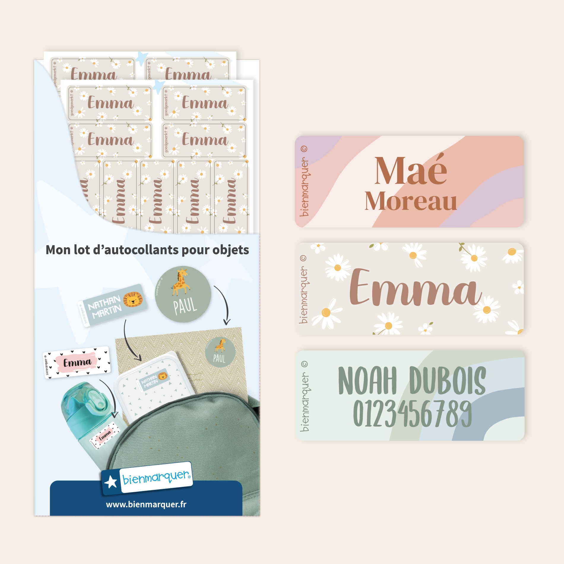Petites Étiquettes Autocollantes Tendance