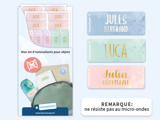 Petites Étiquettes Autocollantes – Texte Doré / Argenté