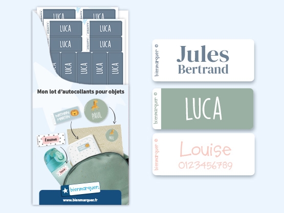 Étiquettes Vêtements Autocollantes Unies