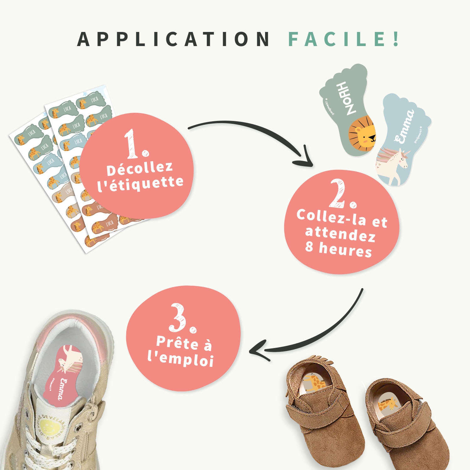 Étiquettes pour Chaussures Personnalisées