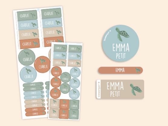 Pack Étiquettes Objets & Vêtements Autocollantes à Thème