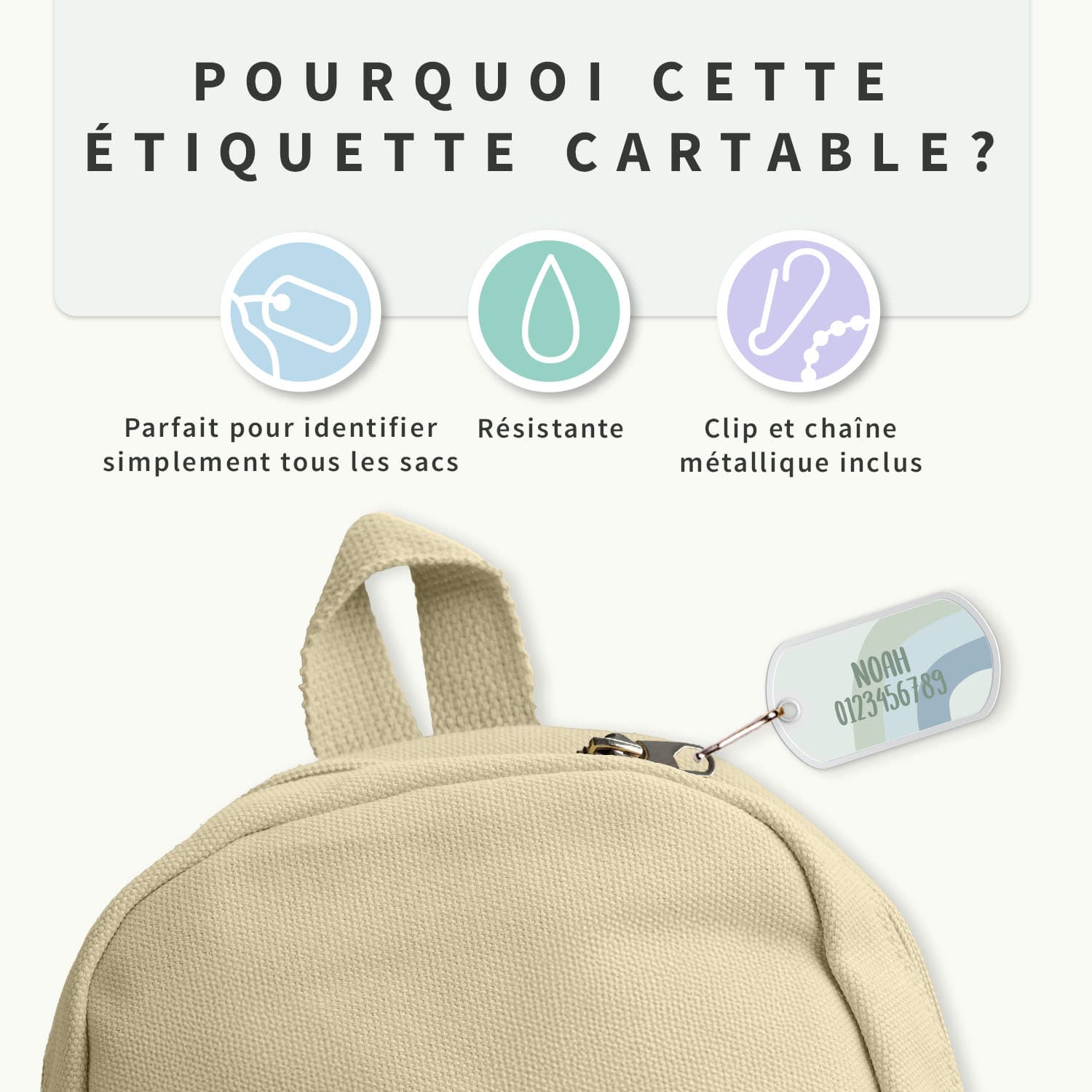 Étiquette Cartable Tendance