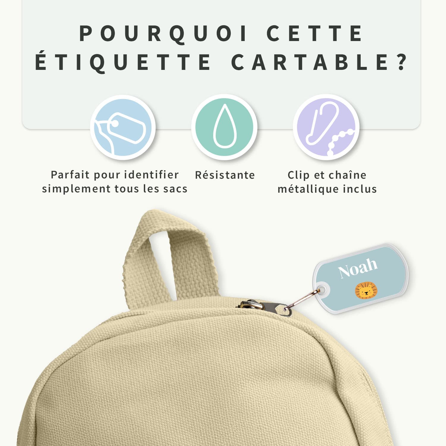 Étiquette cartable
