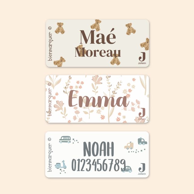 Jollein - Étiquettes Vêtements Autocollantes