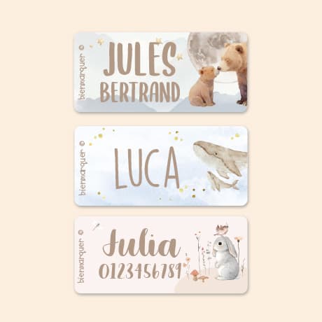 Étiquettes autocollantes pour vêtements Aquarelle