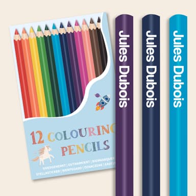 Crayons de couleur personnalisés