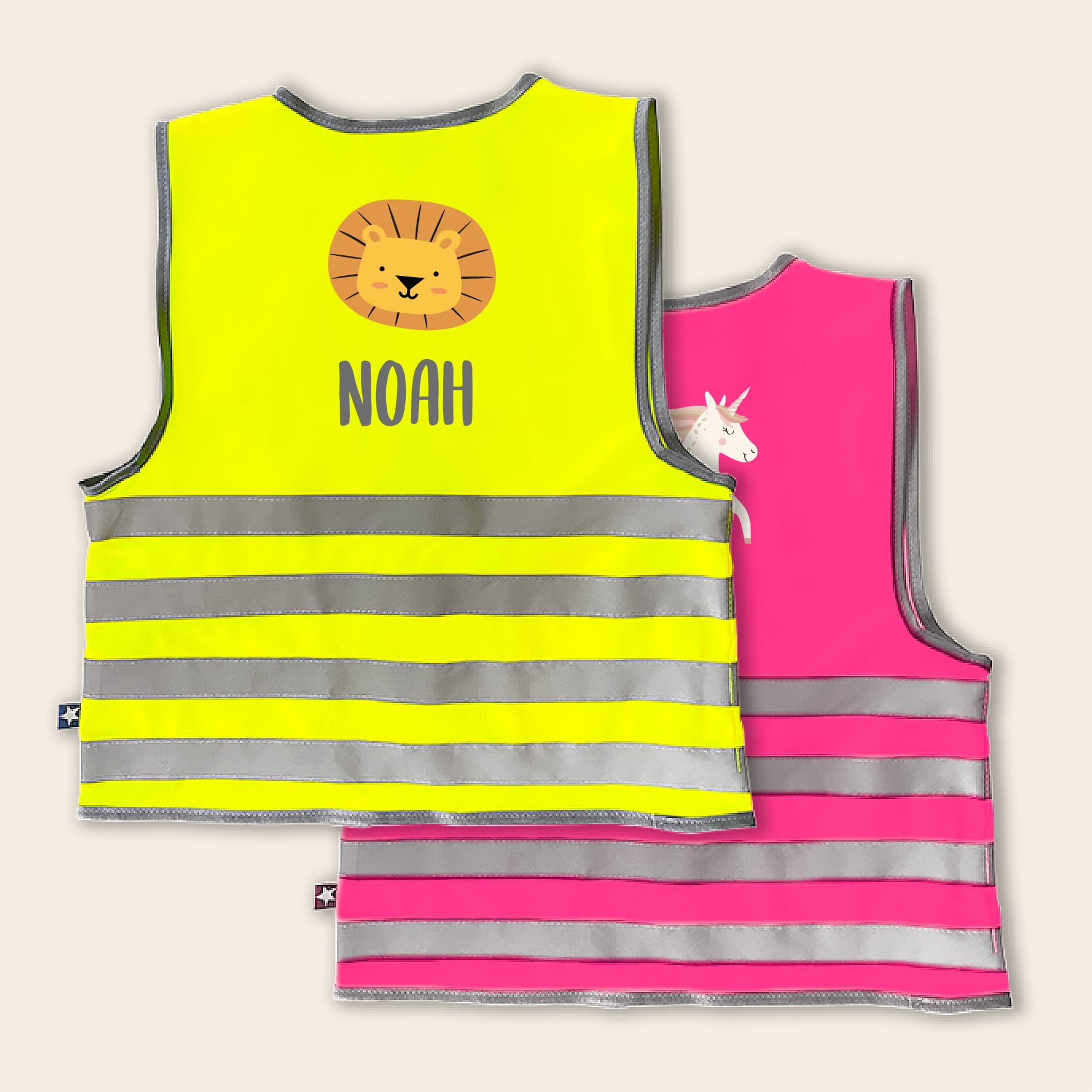 Personalised safety vest for children
