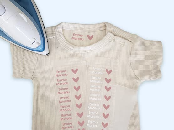 Bavoir HiPP + Transfert Textile Thermocollant Bienmarquer
