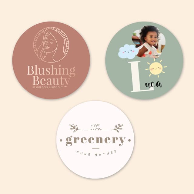 Étiquettes autocollantes rondes sur-mesure