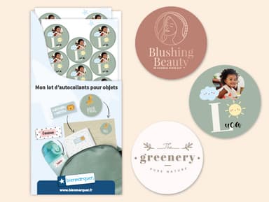 Étiquettes autocollantes rondes sur-mesure