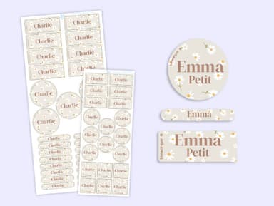 Pack Étiquettes Objets & Vêtements Autocollantes Tendance