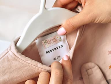 Pack d’Étiquettes Vêtements Autocollantes Tendance