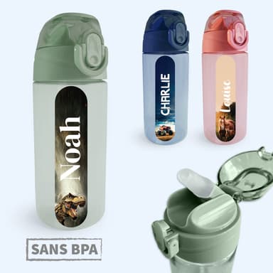 Gourde Enfant Personnalisée au motif réaliste