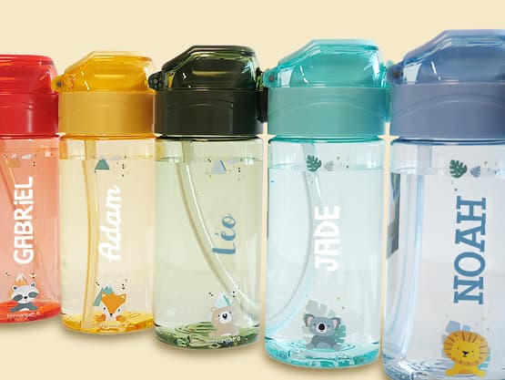 Pack Duo Gourde Enfant Personnalisée
