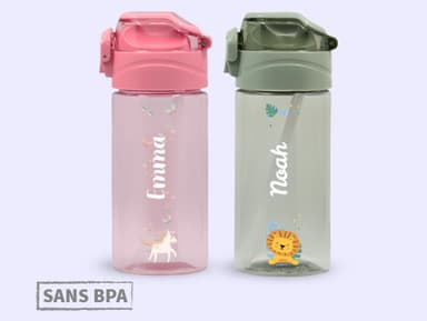 Pack Duo Gourde Enfant Personnalisée
