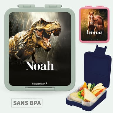 Boîte à Goûter Personnalisée au motif réaliste