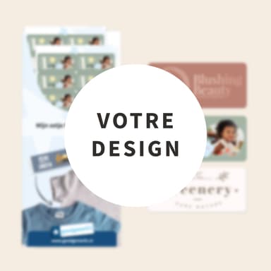 Étiquettes autocollantes pour vêtements sur-mesure