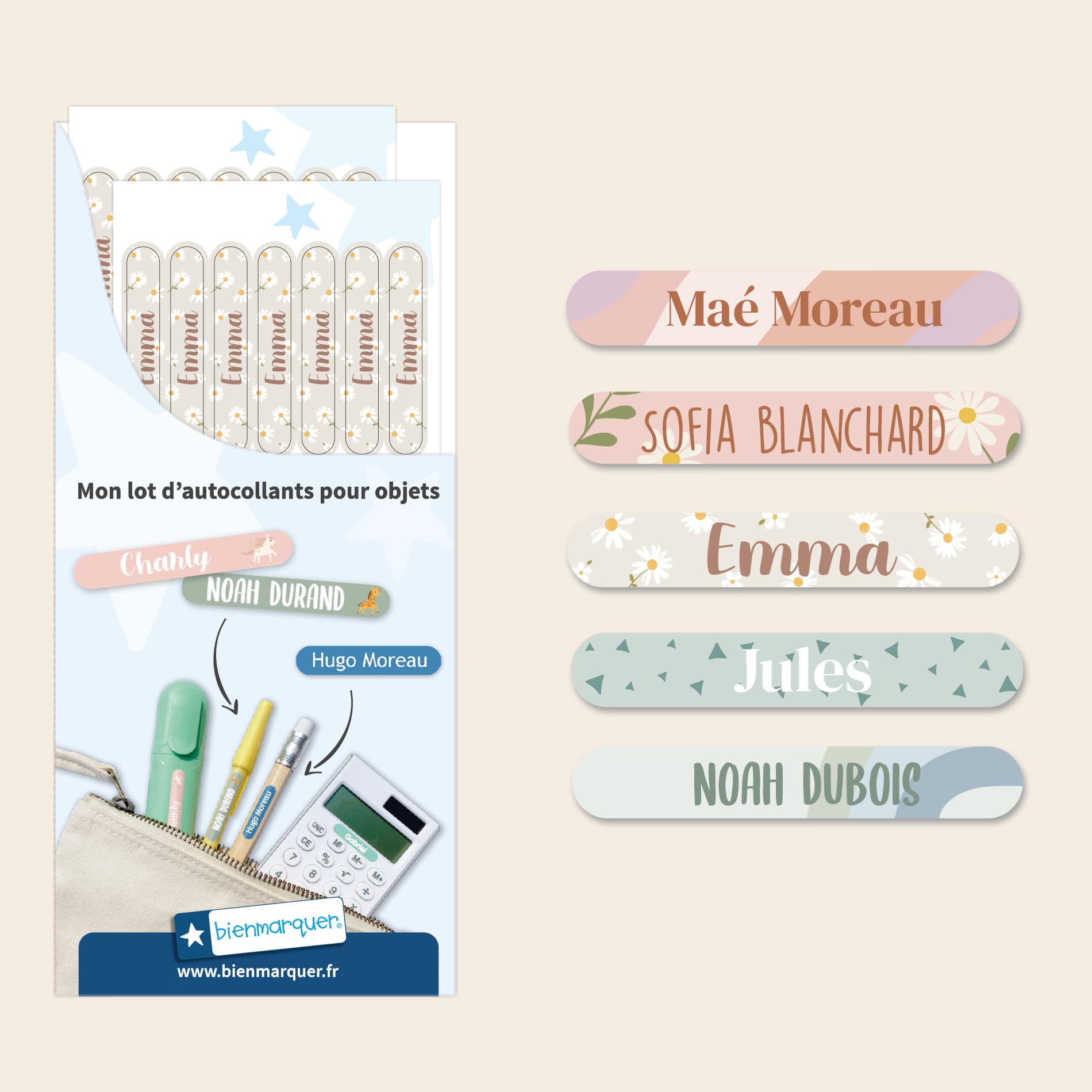 Mini Autocollants Objets Tendance 