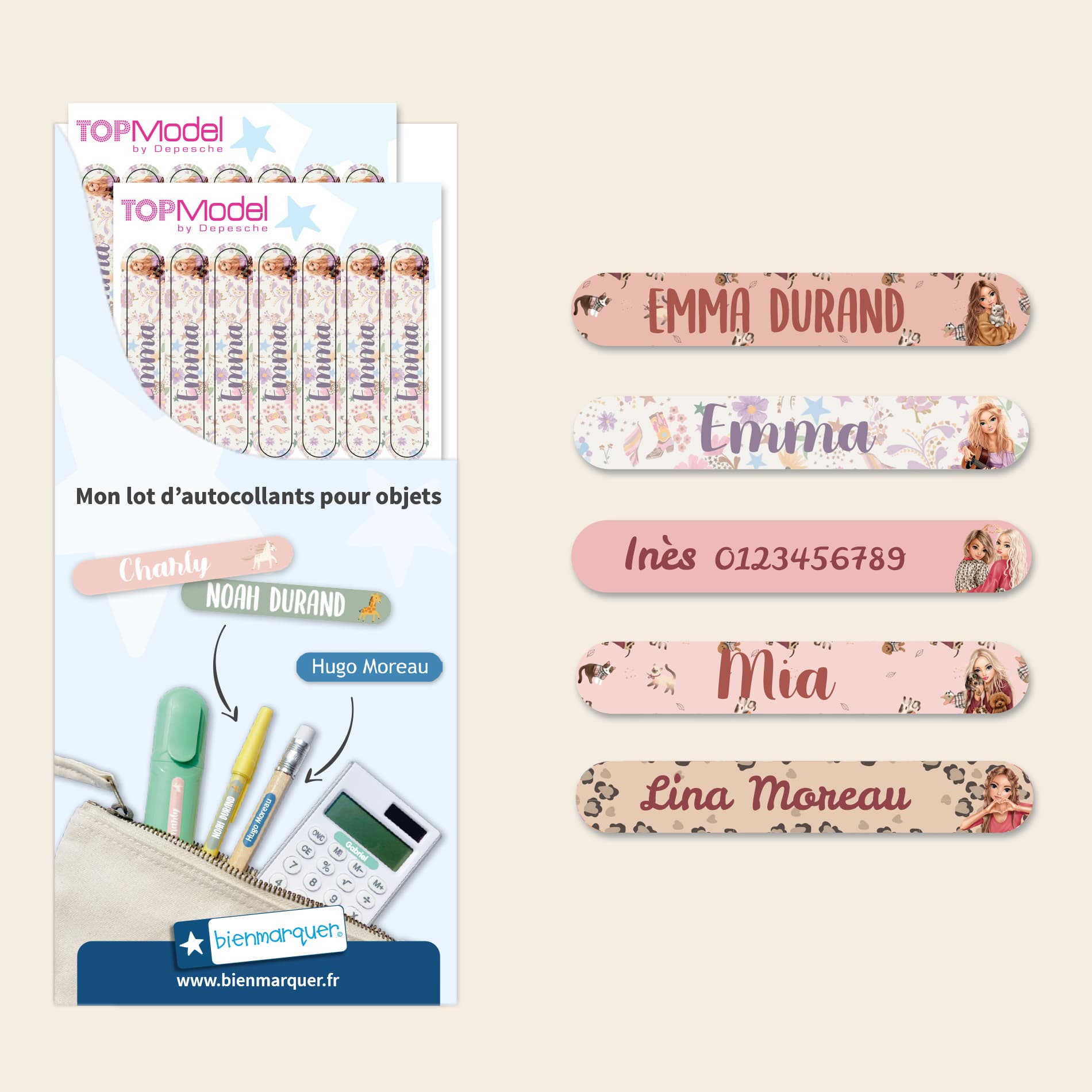 Mini Autocollants - TOPModel