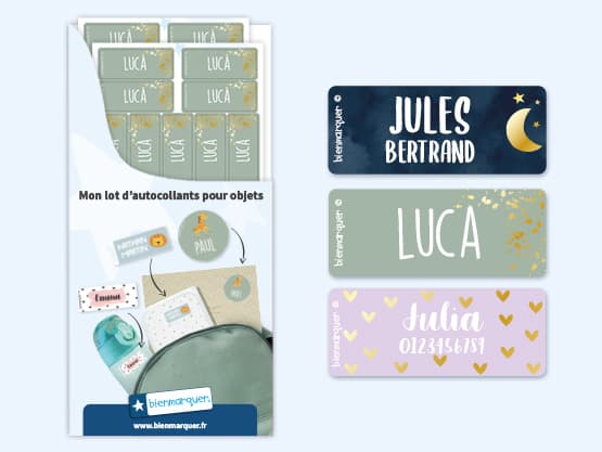 Petites Étiquettes Autocollantes – Design Doré
