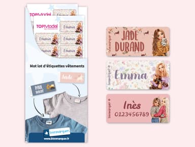Étiquettes Autocollantes Vêtements TOPModel