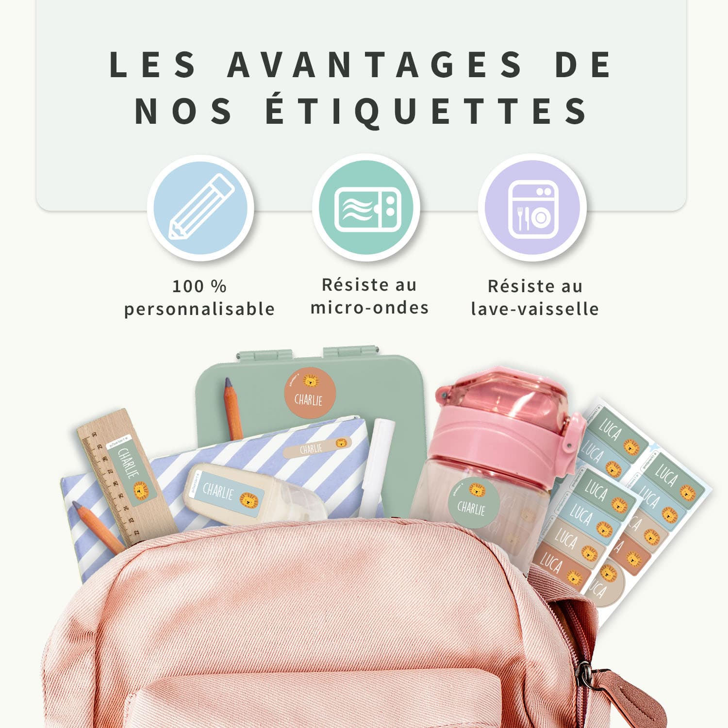 Pack d'Étiquettes Autocollantes pour Objets à Thème