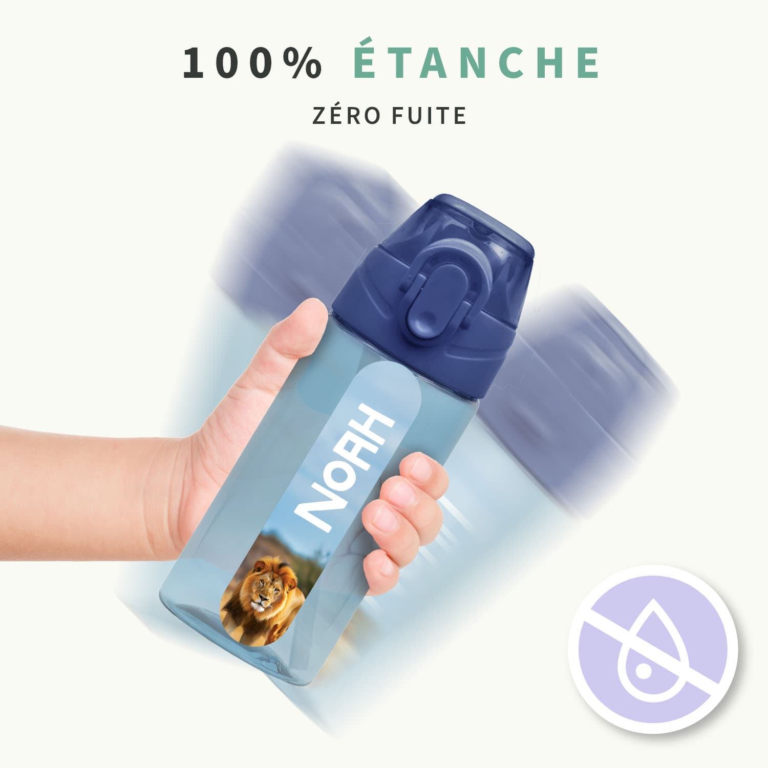Gourde Enfant Personnalisée au motif réaliste
