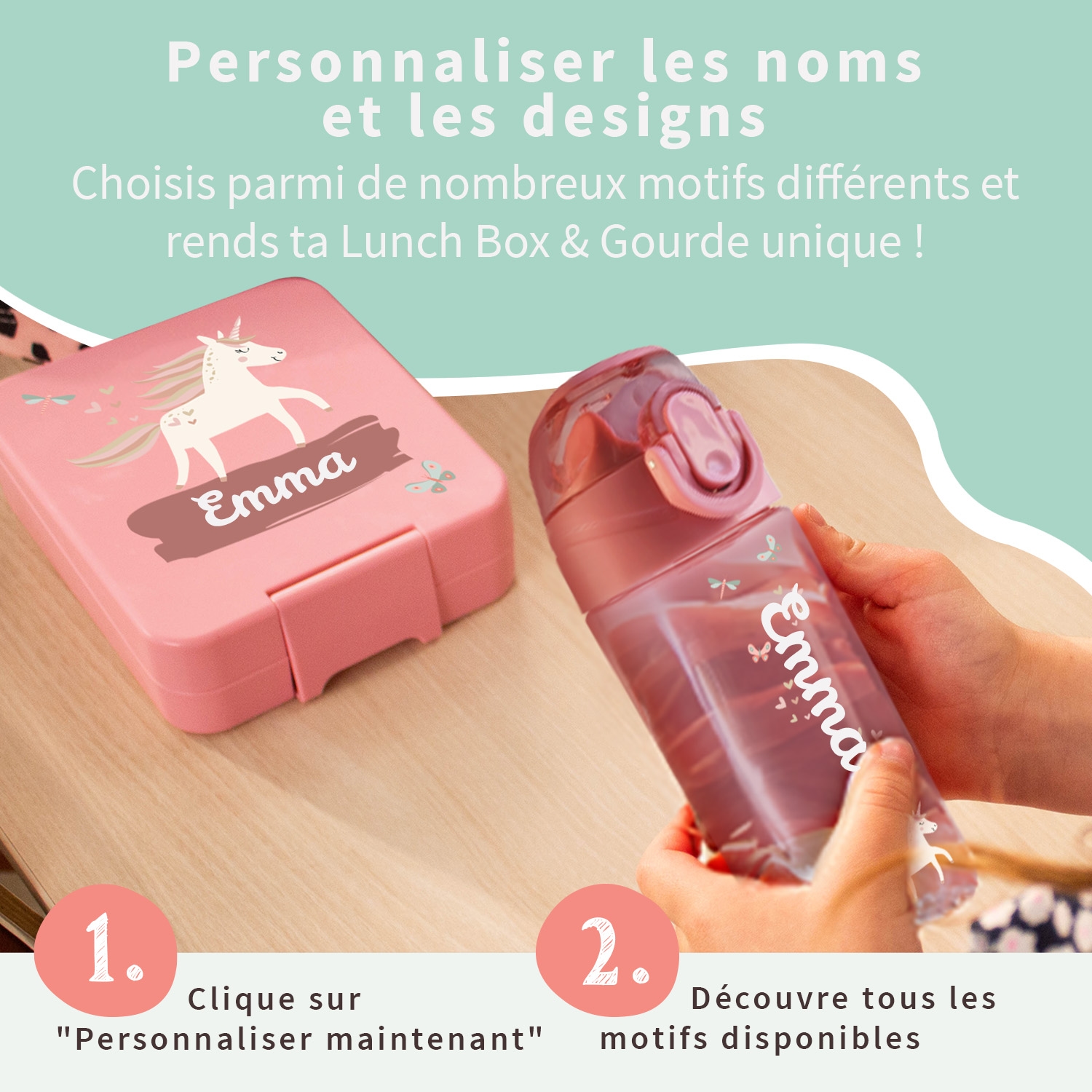 Pack Goûter – Gourde & Boite à goûter