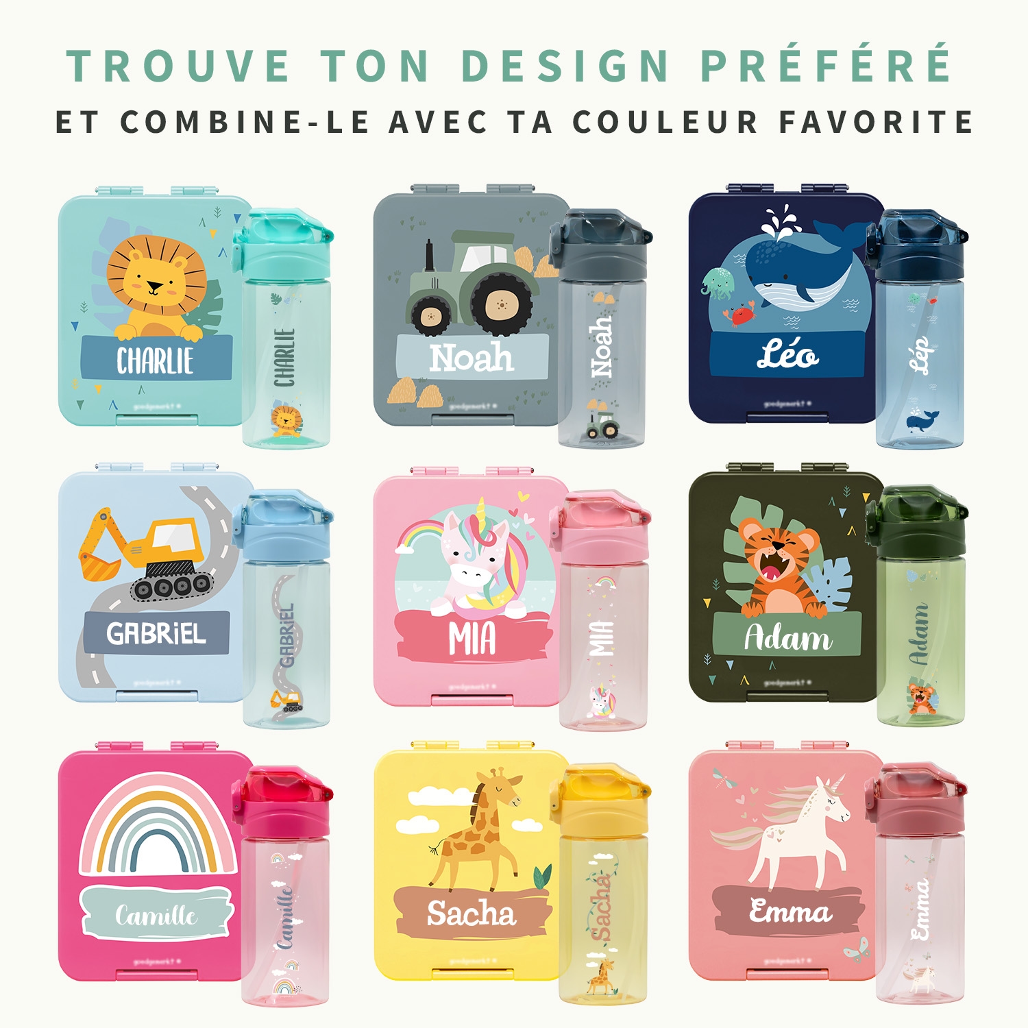 Pack Goûter – Gourde & Boite à goûter