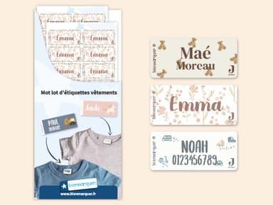 Jollein - Étiquettes Vêtements Autocollantes