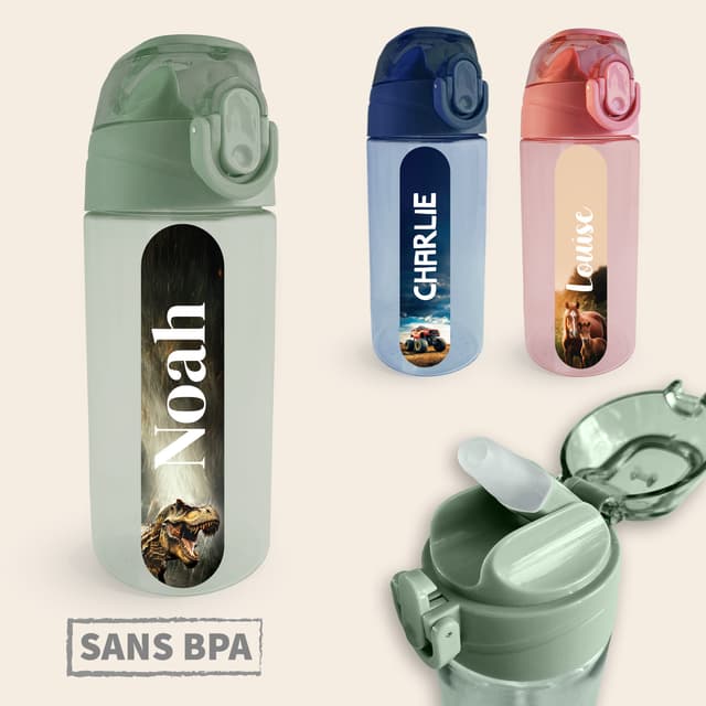 Gourde Enfant Personnalisée au motif réaliste