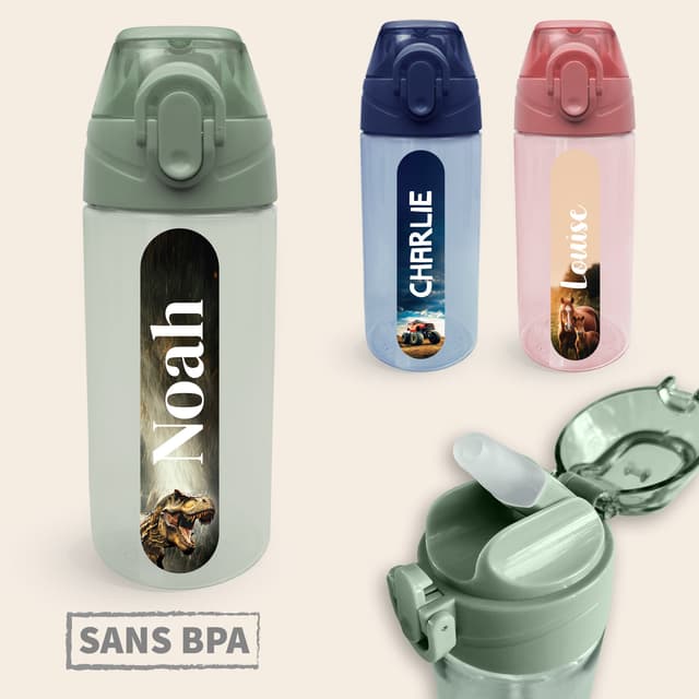 Gourde Enfant Personnalisée au motif réaliste