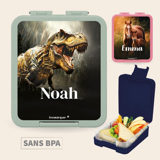 Boîte à Goûter Personnalisée au motif réaliste