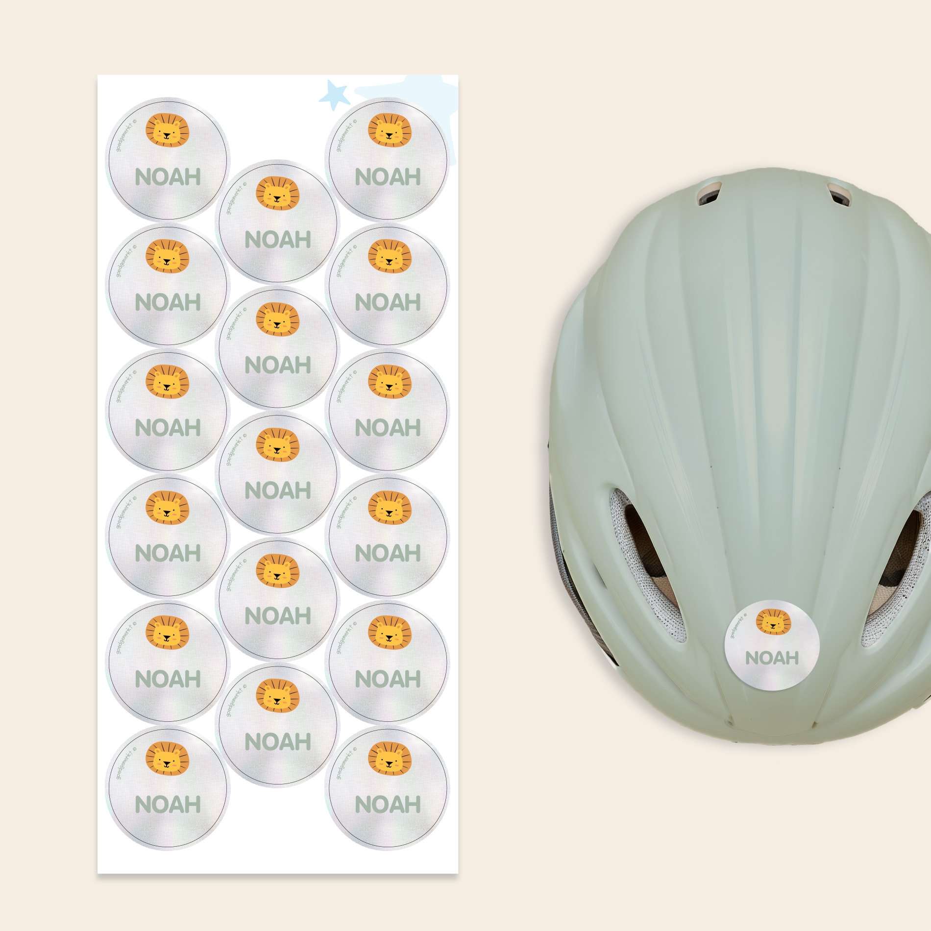 Stickers réfléchissants à Thème