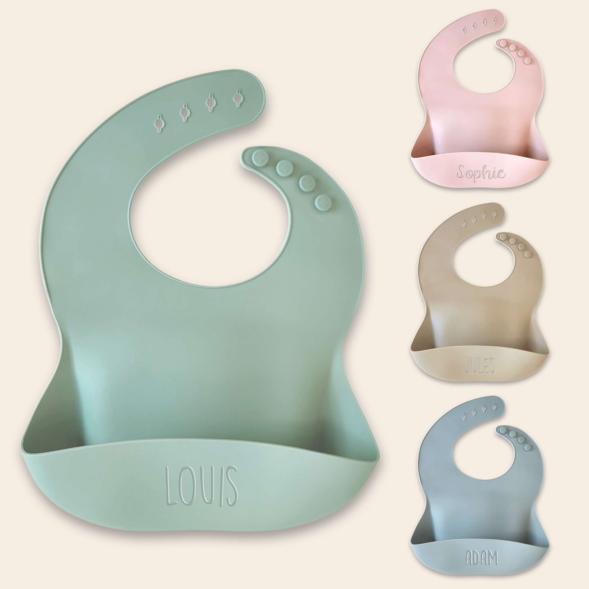 Bavoir Silicone Personnalisé