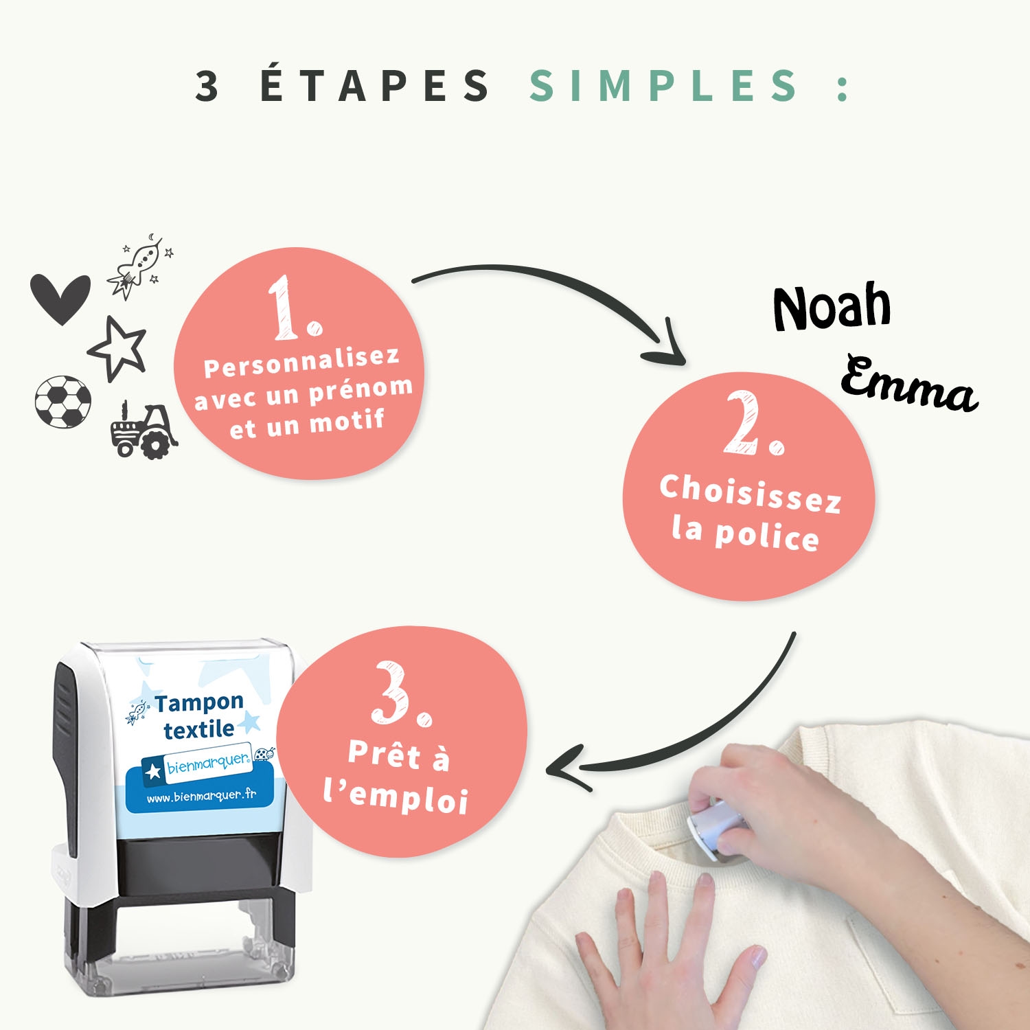 Tampon vêtement enfant