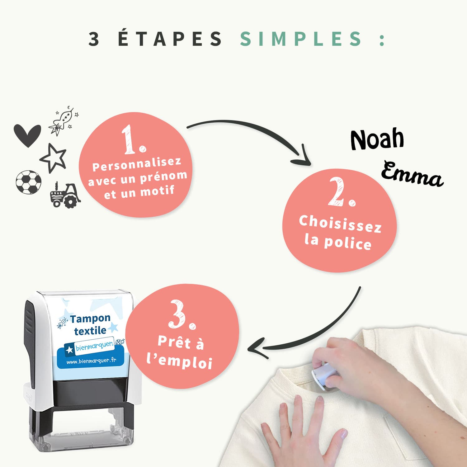 Tampon vêtement enfant