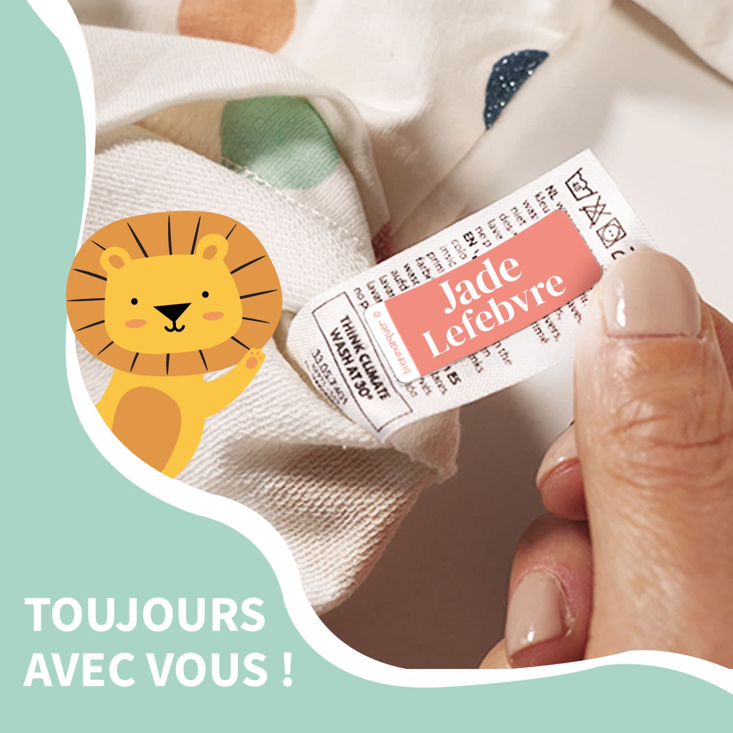 Étiquettes Vêtements Autocollantes