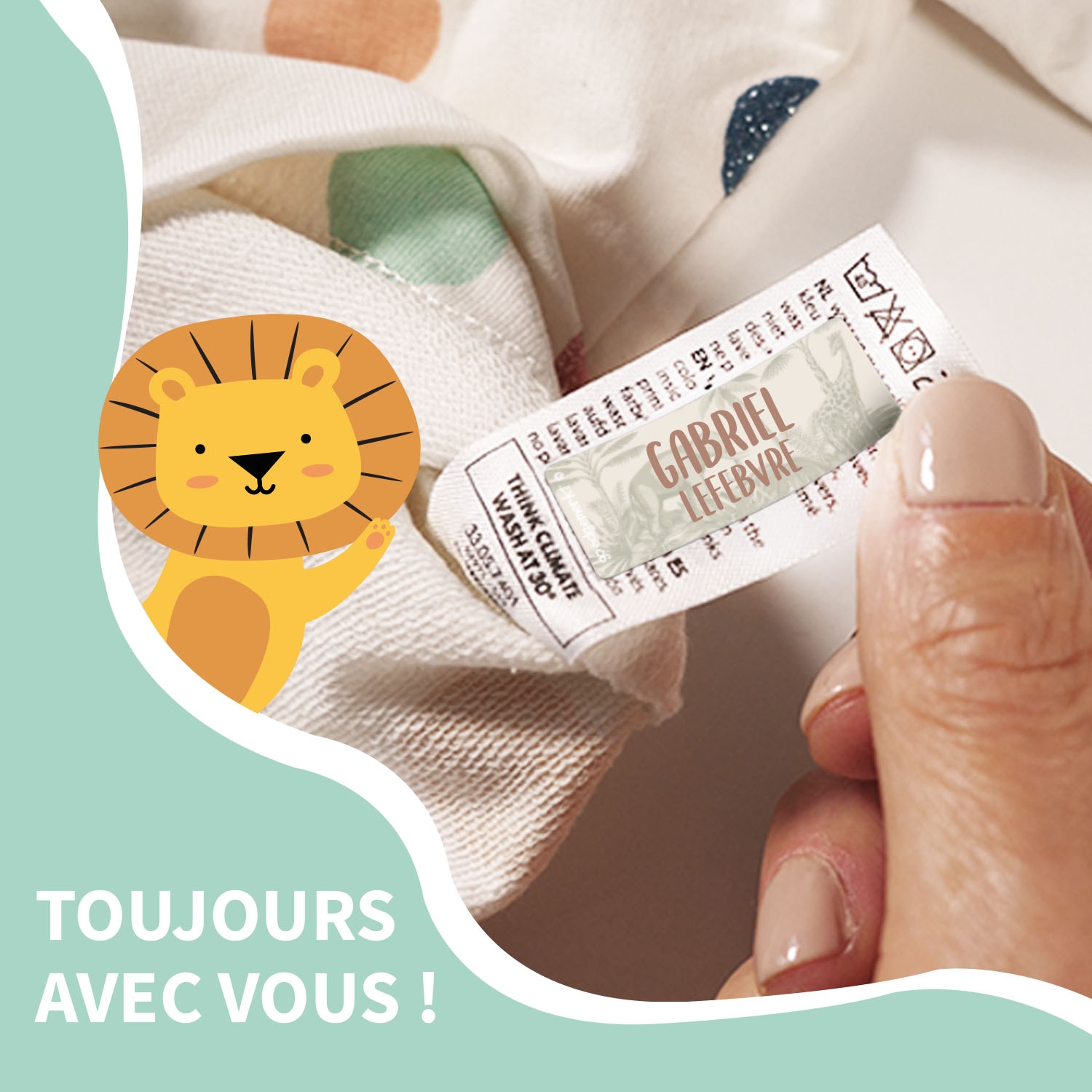 Étiquettes Vêtements Autocollantes Tendance