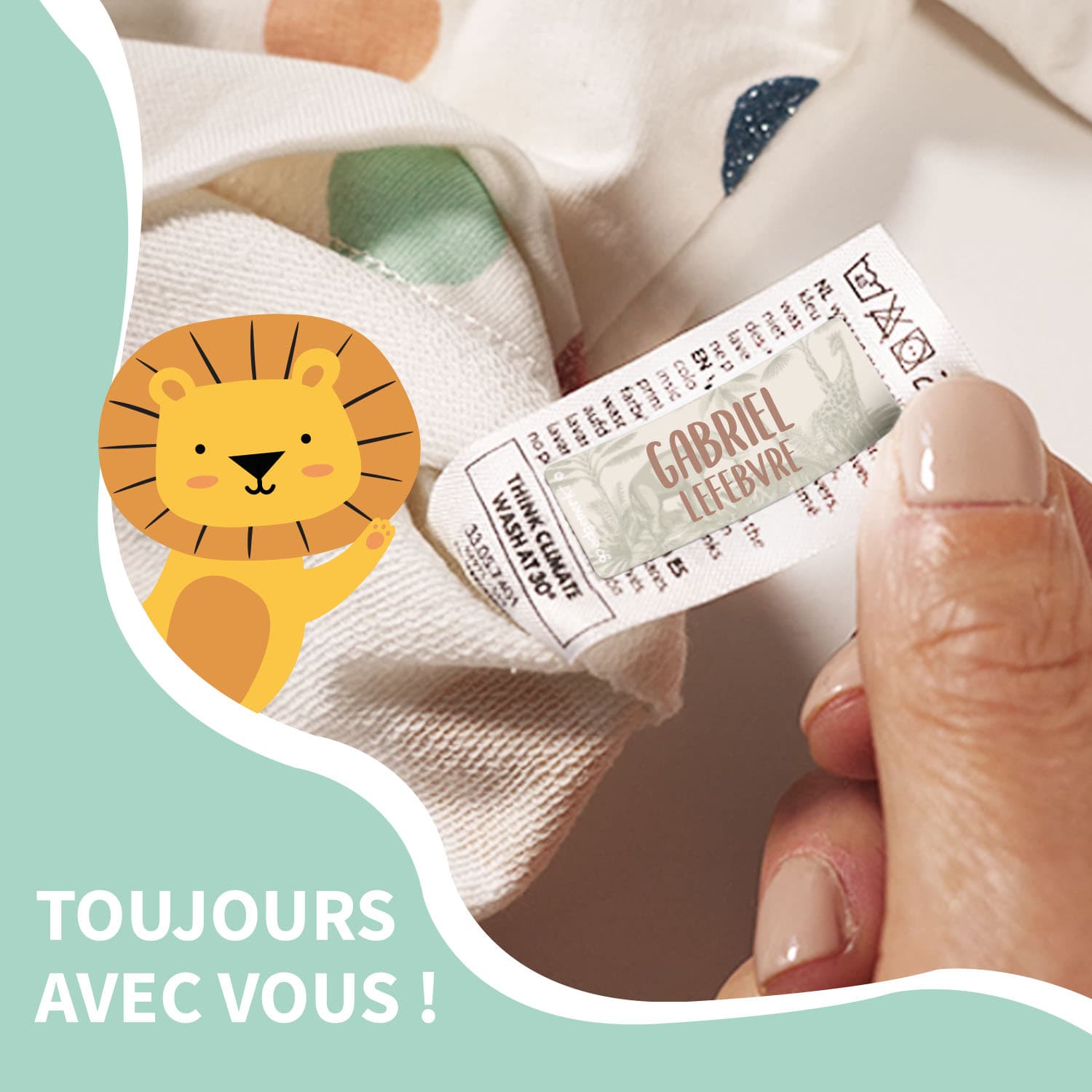 Étiquettes Vêtements Autocollantes Tendance