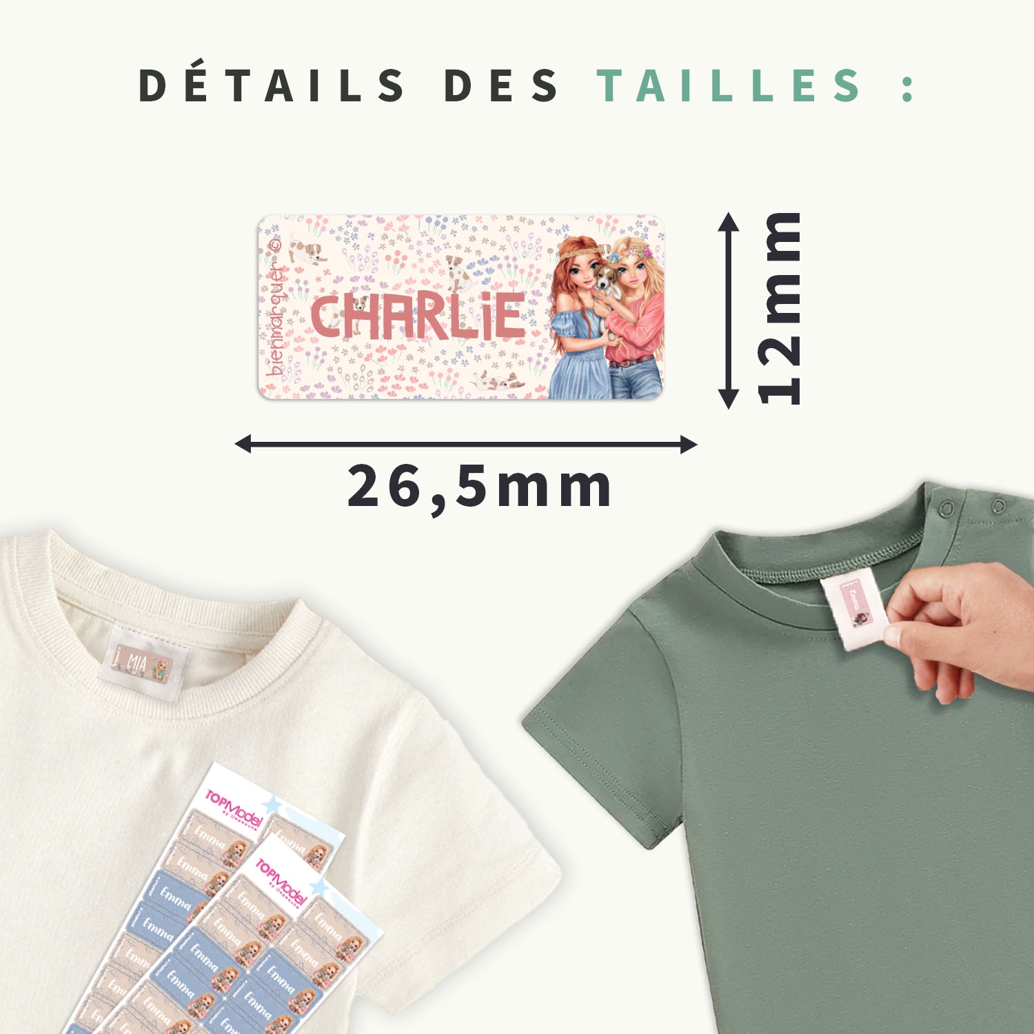 Étiquettes Autocollantes Vêtements TOPModel