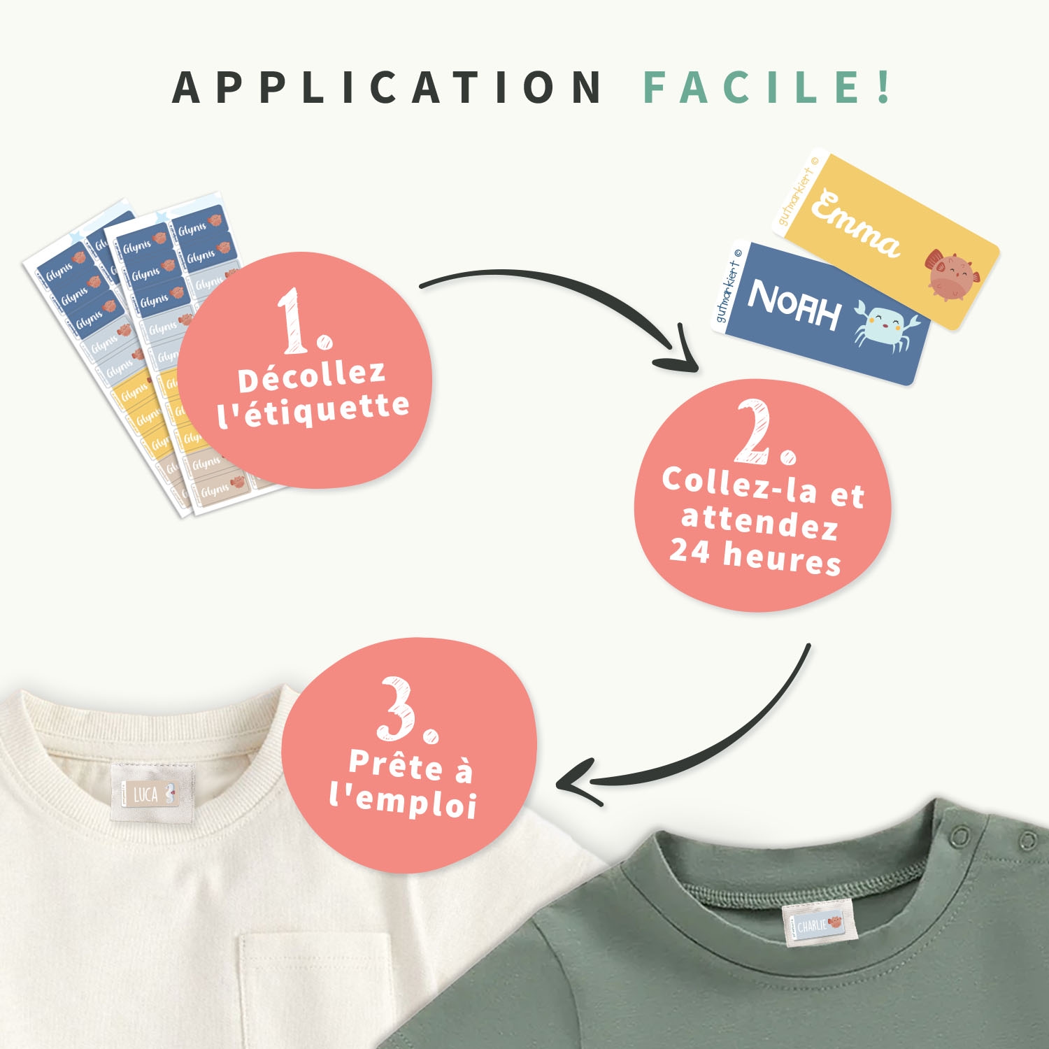 Dreambaby - Étiquettes Autocollantes Vêtements
