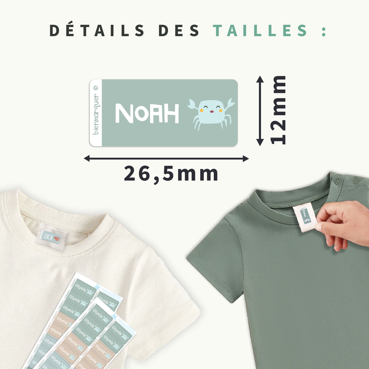 Dreambaby - Étiquettes Autocollantes Vêtements