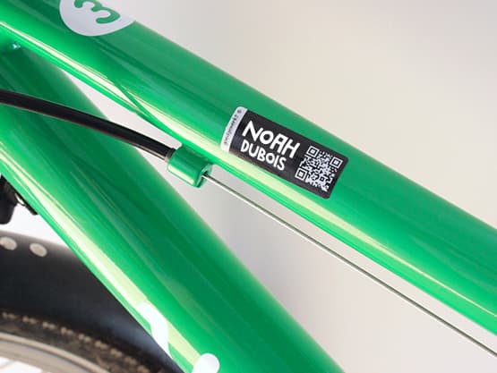 Stickers QR code + Prénom
