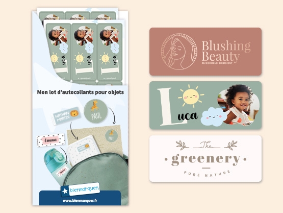 Étiquettes Autocollantes sur-mesure