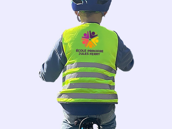 Gilet de sécurité sur-mesure pour enfant